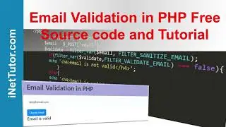 Email Validation in PHP Free Source code and Tutorial