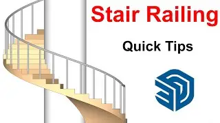 Stair Railing Quick Tips | SketchUp - TutorialsUp