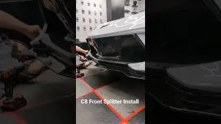 Easiest C8 Exterior Mod.  Quick & Dirty C8 Front Lip Install.