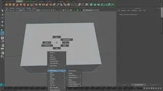 Maya: Create a box and prepare to extrude inside (a)