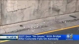 Concrete Falls On Kennedy Expressway