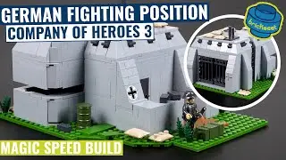 German Fighting Position - Company of Heroes 3 - Diorama -COBI 3043 (Speed Build Review)