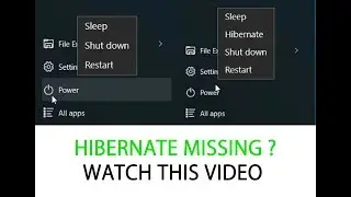 Fix Hibernate Missing on Windows