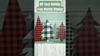 🎄 EASY DIY Christmas Tree Mantel Display Decor 