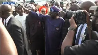 WATCH: President Tinubu Shakes Hands With Veteran Actor, Papa Ajasco