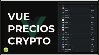 Vue Precios Crypto | Vue.js & CoinGecko API