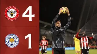 KEVIN SCHADE HAT-TRICK secures the win 🇩🇪 | Brentford 4-1 Leicester City | Premier League Highlights