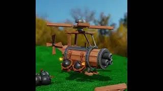 Battle Copter coc  blender animation 