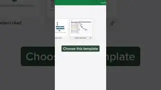 Gantt chart templates in Excel #shorts