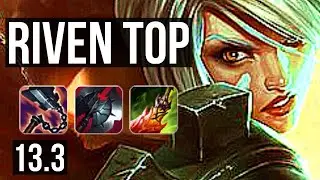 RIVEN vs PANTHEON (TOP) | 8/1/6, 1300+ games, Rank 8 Riven, 1.3M mastery | EUW Challenger | 13.3