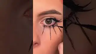 spider web tutorial 🕷️ #makeup #tiktok #aesthetic