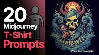 20 Midjourney T-shirt Prompts (Prompts in description)