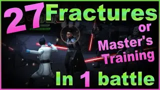 27 Fractures in 1 Battle -- or 20+ Master's Training - Conquest Feat Guide -- SWGOH