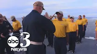 WATCH: A Tiger Cruise to Pensacola on the Navy's most advanced warship