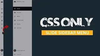 How to Create a Sliding Sidebar Menu Using HTML and CSS | @pixelsicker