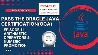 Oracle Java Certification-OCA| Arithmetic Operators & Numeric Promotion in Java|#java #tutorial