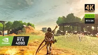 [4K60+] Zelda Tears Of The Kingdom PC on RTX 4090 - Reshade RT Mod - Ultra Graphics Gameplay 2024!🔥