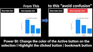 Power BI: Change the colour of the Active button on the selection I Highlight the clicked button