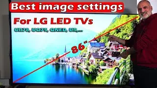 LG 86 inch 4K TV UR7800 Best image settings, unboxing, setup & review - 2024