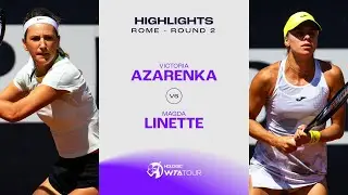 Victoria Azarenka vs. Magda Linette | 2024 Rome Round 2 | WTA Match Highlights