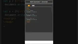 Math Expression 7 Javascript.