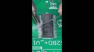 Tutorial, how to soldering IC SMD SO32 with soldering Iron.