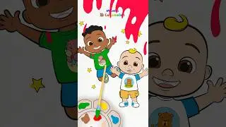 Let's Paint with JJ! Easy CoComelon Colors Game! #cocomelon #shorts