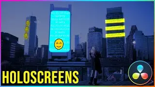 Adding Holographic Screens to your videos | DaVinci Resolve 17