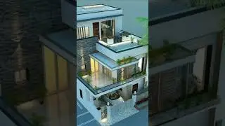 modern house exterior design // house elevation