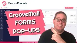 GrooveMail from GrooveFunnels How to Add a FORM to Collect Emails using a Pop Up with GroovePages