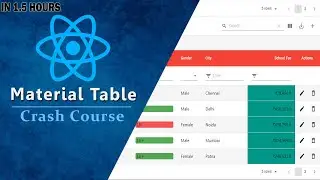 Learn Material Table with React JS in 1 Hour | Material Table Tutorial for Beginners