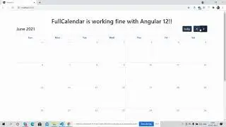 Angular 12 FullCalendar Working Demo