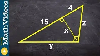 Using the geometric mean to determine the missing parts of a triangle