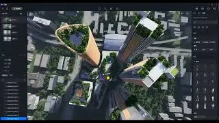 Timelapse | A commercial aerial view scene created with D5 Render