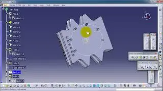 58 CATIA Beginner Tutorial Circular Pattern By 3D DESIGN LAB