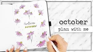 PLAN WITH ME // October Bullet Journal Setup // New Notebook