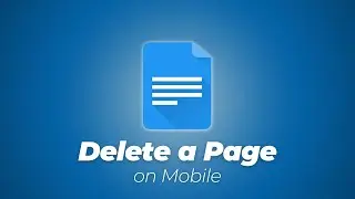 How to Delete a Page in Google Docs