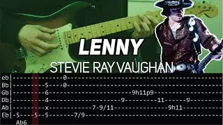 Stevie Ray Vaughan - Lenny intro (Guitar lesson with TAB)