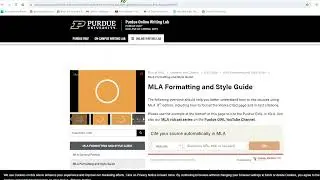 Introduction to MLA Formatting