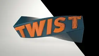 3D Twisted Text Box Tutorial Cinema 4D lite + After Effects