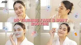 How To Get Rid of Face & Body Tan | Step-by-Step De-Tanning Routine ft. @NishkaBhura  | Nykaa