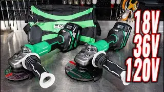 18V, 36V or 120V? Metabo HPT 36V Cordless Grinders G3612DVF G3615DVF Review