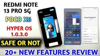 redmi note 13 pro 5G hyper all OS features #short hyper OS 1.0.3.0 Android 14