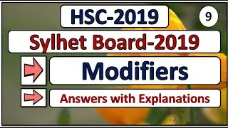 Modifiers|| HSC ||Sylhet Board 2019 || English 2nd Paper || Answer with Explanation || Mansura