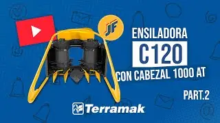 Ensiladora JF C120 con cabezal 1000 AT - TERRAMAK - chécala en funcionamiento