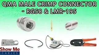 QMA Male Crimp Connector For RG58 & LMR-195 - Perfect For DIY Installs!