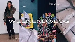 weekend in my life | fair, clothing haul, grwm, journaling, running errands