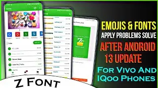 Apply Free Unlimited Fonts On Vivo & IQoo Phones | Font Apply Problem Solve After Android 13 Update