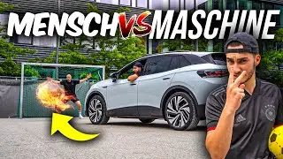 MENSCH VS AUTO FUßBALL CHALLENGE!