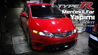 Honda Civic TypeR Retrofit Projector Headlight DIY